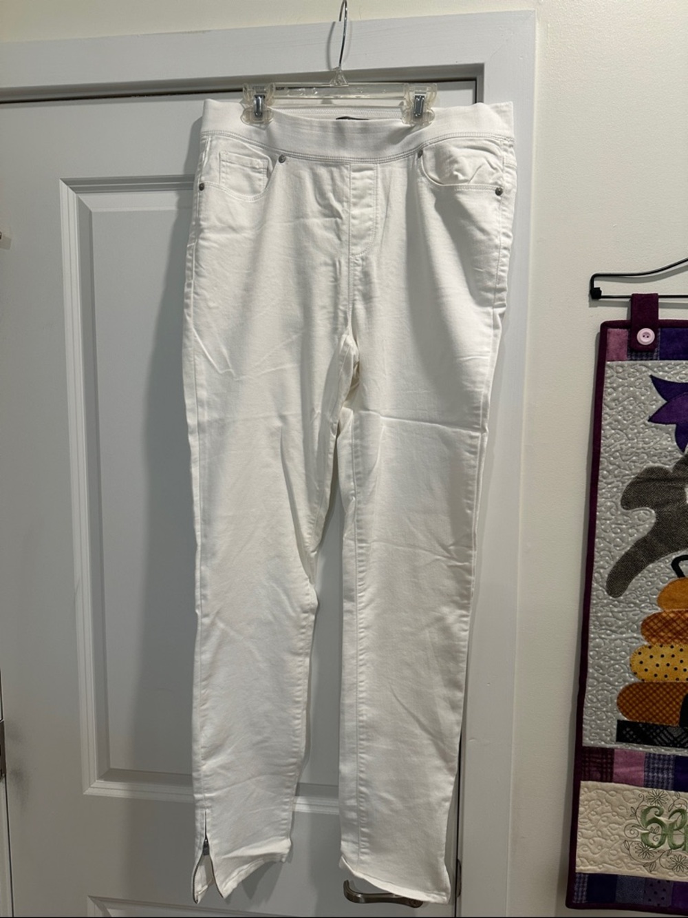 Martha Stewart White Pull-On Skinny Pants Size 12T